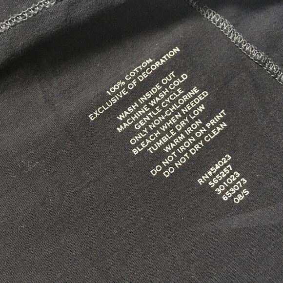 Banana Republic T-Shirt Short Sleeve Bull Graphic Tee Cotton‎ Men's M Black Gold - Picture 7 of 8